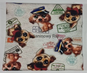 Dres pętelka Psy w czapce