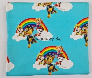 Dres pętelka Psi patrol tęcza