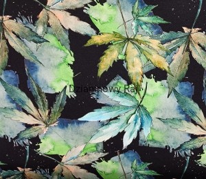 Dres pętelka premium  Liście zielone