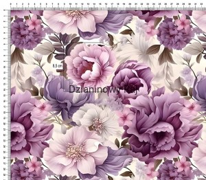 Dres pętelka Fioletowy ogród